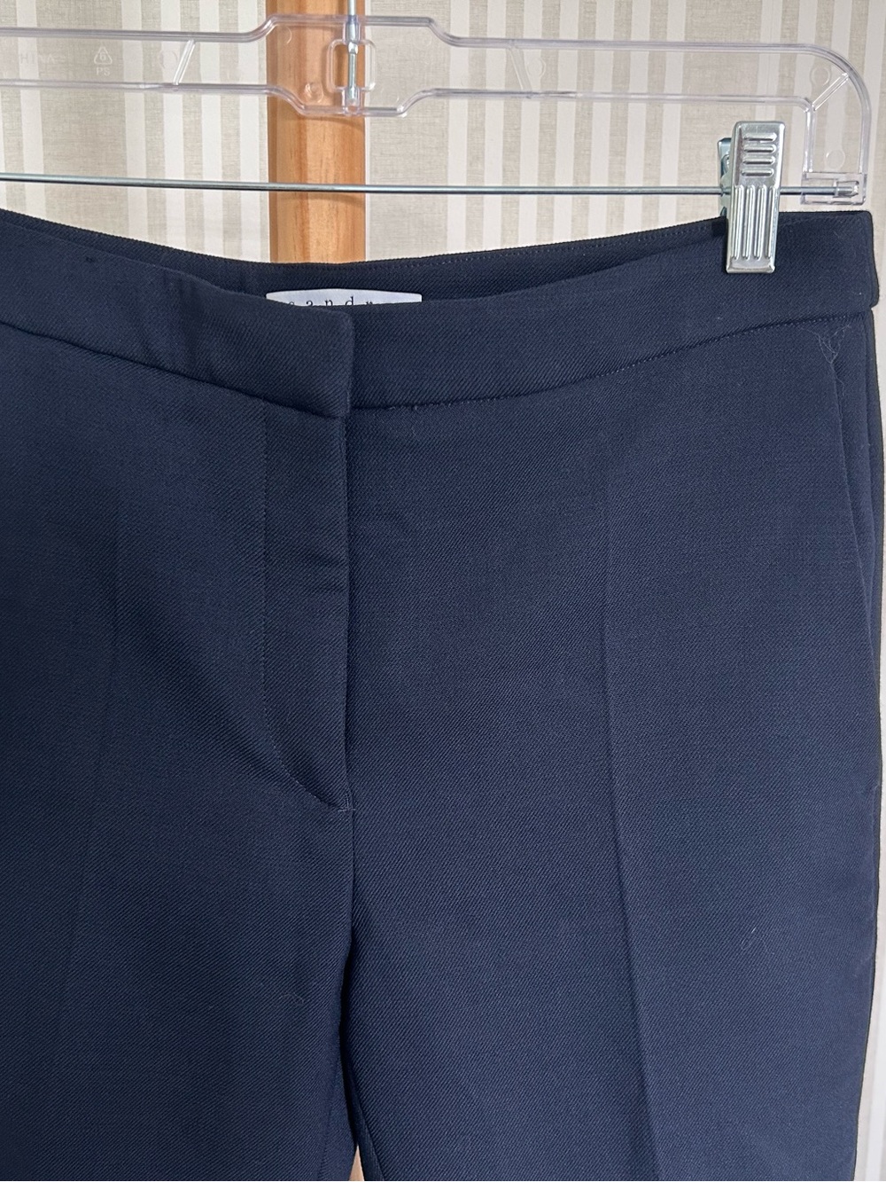 SANDRO Women’s Tailored Slim Ankle Pants  Navy Size 36 NEW - Picture 4 of 12